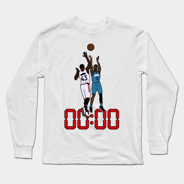 Jeremy Lamb Game Winner - NBA Charlotte Hornets Long Sleeve T-Shirt by xavierjfong